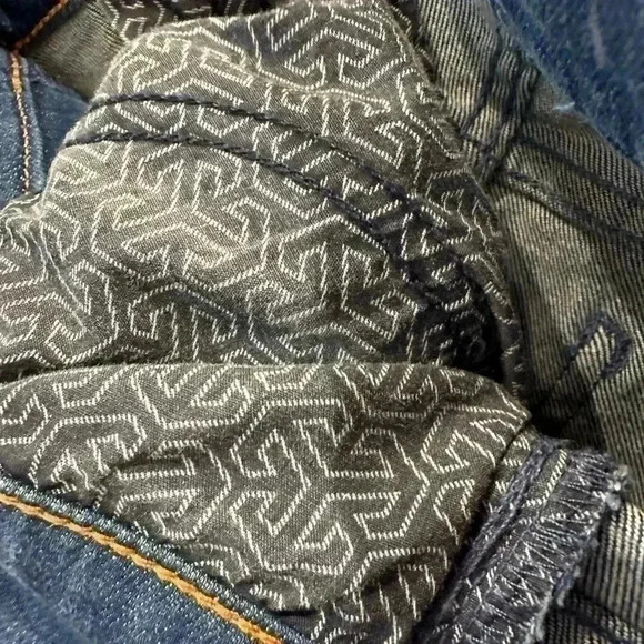 - Tory Burch Classic Mid Rise Boot Cut Jeans,  Size 27​​​​​​​​ Pre-Owned. - Picture 6 of 7